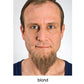 Chin beard pointed blonde
