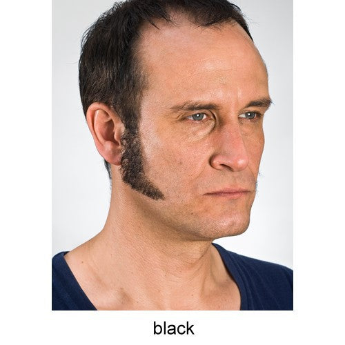 Medium sideburns black