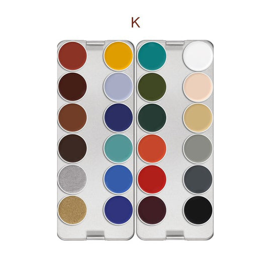 Kryolan Supracolor Schminkpalette 24 Farben K