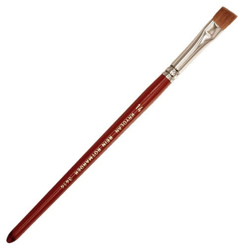 Makeup brush red sable flat slanted size 14