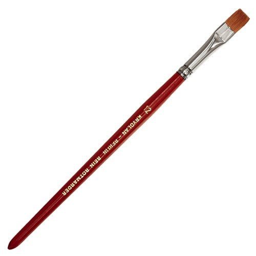 Makeup brush red sable wide size 12