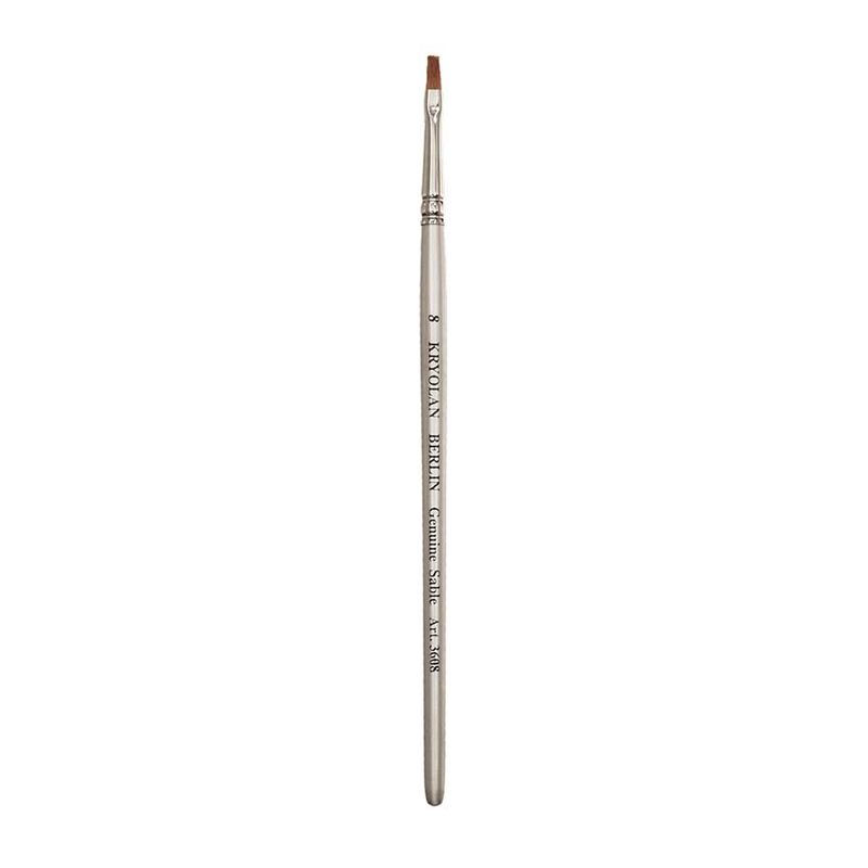 Schminkpinsel breit pure sable Größe 8