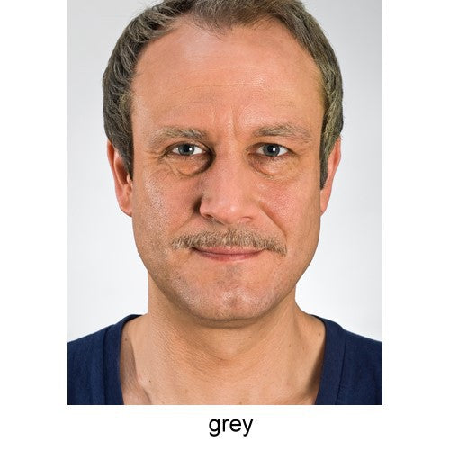Schnurrbart grau