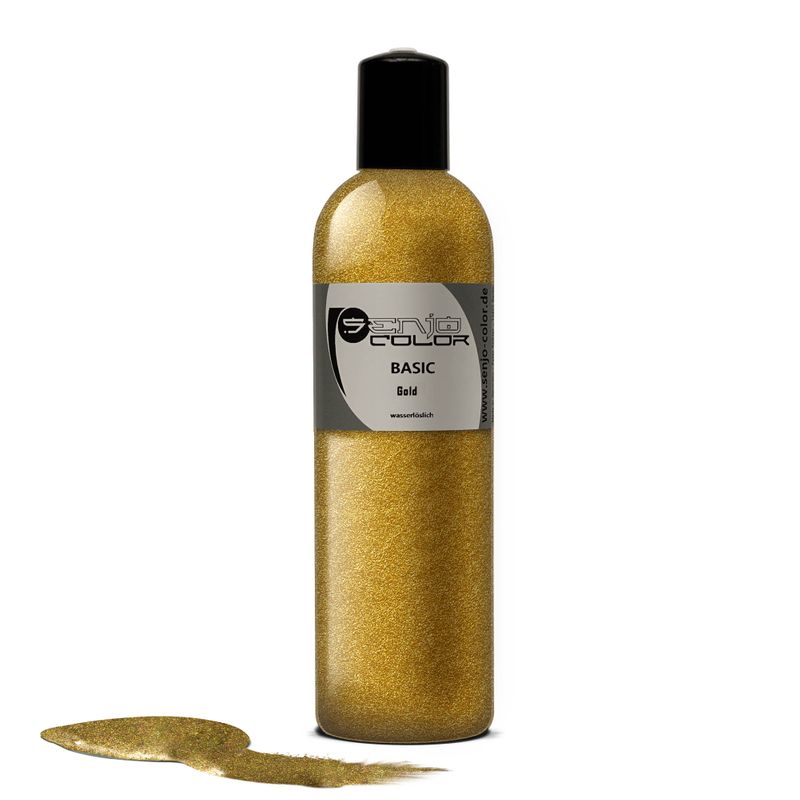 Goldene Bodypainting Farbe 250ml Liquid von Senjo Color