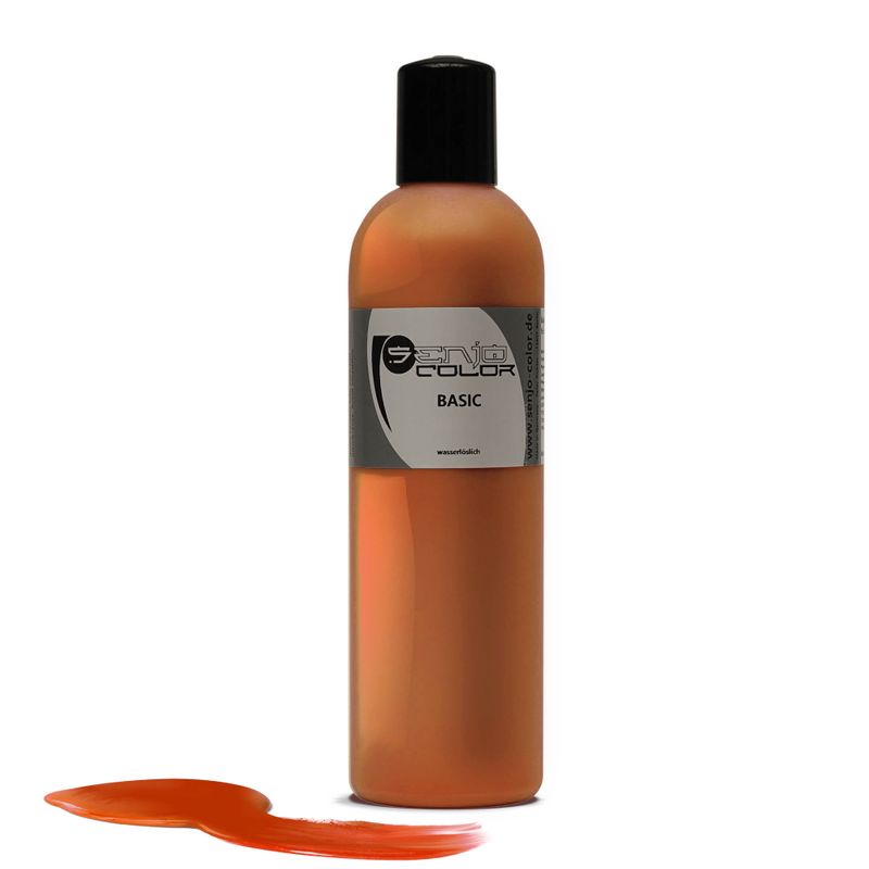 Airbrush Bodypainting Farbe 250ml Flasche Orange Senjo Color Basic 