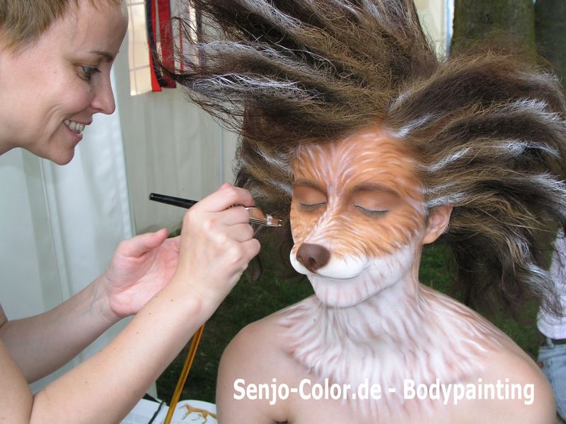 Senjo Color Bodypainting Farbe Anwendungsbeispiel