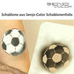 Schablonenfolie Senjo Color 190µ Beispiel Fußball Airbrush Tattoo