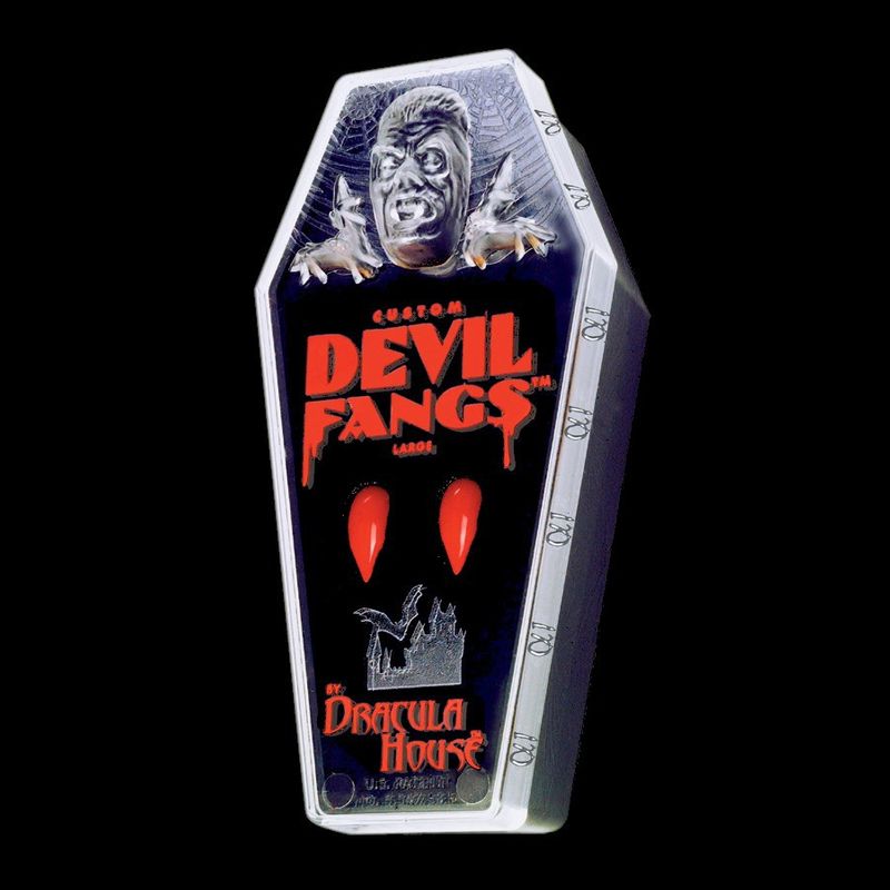 Sexy Red Devil Bites Effect Teeth 