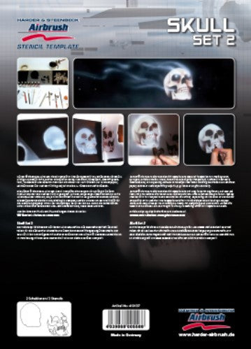 Skull Set 2 Airbrush Schablonen