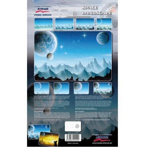 Space Landscape Airbrush Stencils