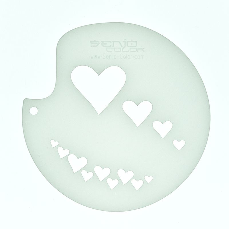 Stencil hearts Senjo Color