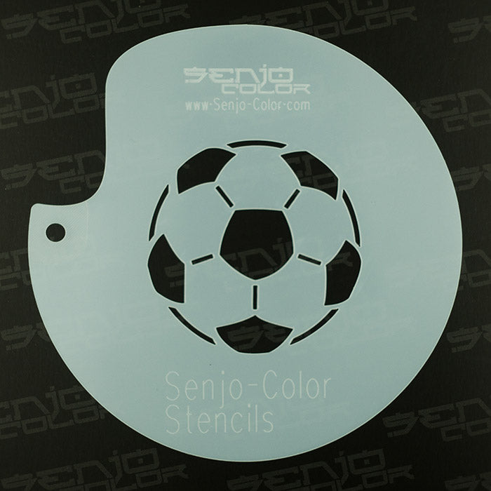 Airbrush Schablone Fußball Motiv Senjo Color Art Stencil aus Polyester