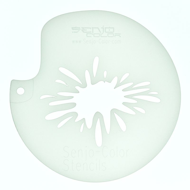 Schablone Farbklecks Senjo-Color Art Stencil Ansicht 2