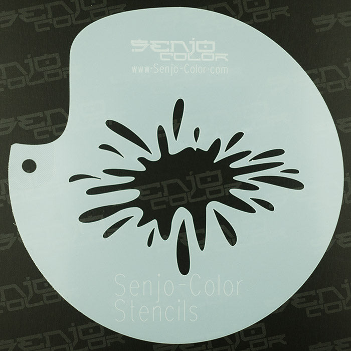 Schablone Farbklecks Senjo-Color Art Stencil 