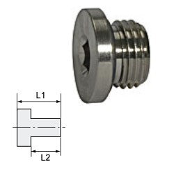 Sealing plug 1/8" incl. O-ring and hexagon socket