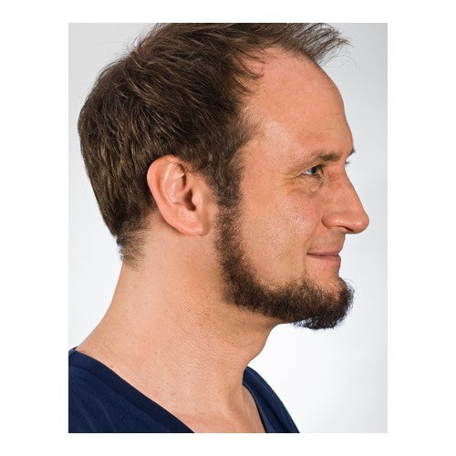 Full beard angular side view