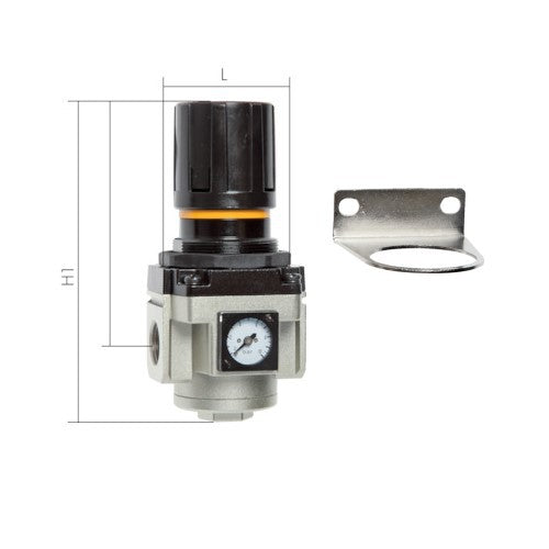Druckregler für Druckluft inkl. Manometer