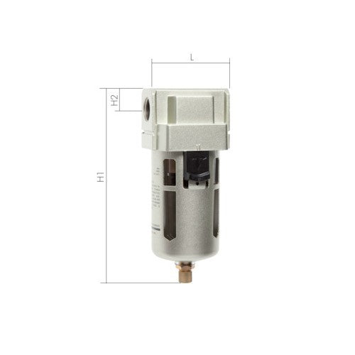 Wasserfilter für Druckluft ohne Regler