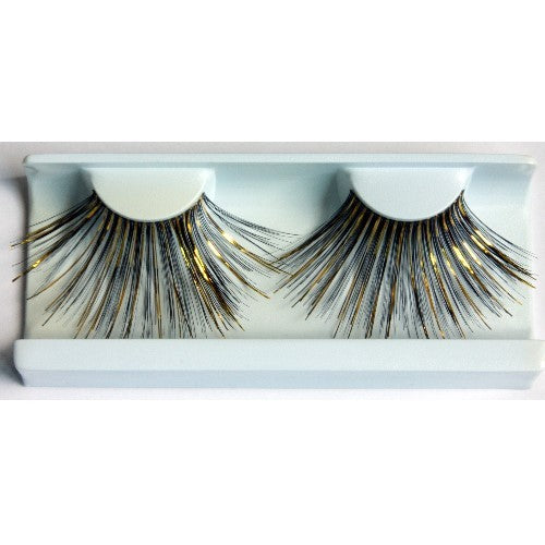 Eyelashes extra-long 9376 black/gold